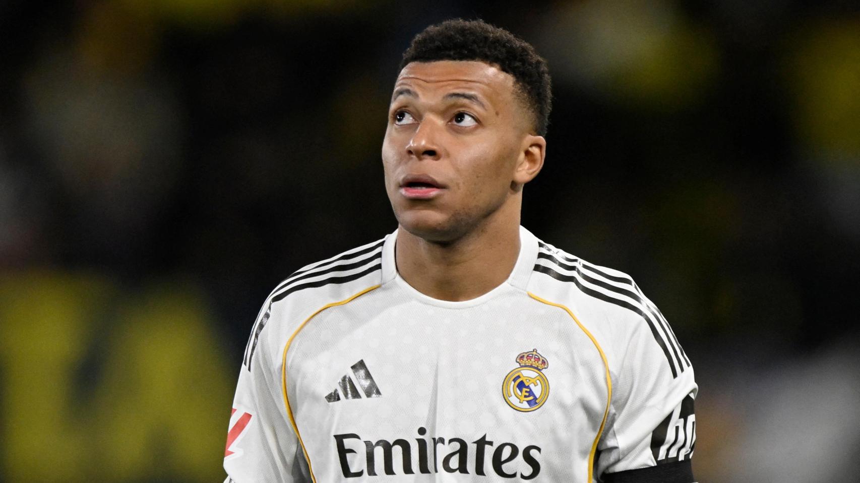 Mbappé, durante el partido ante el Villarreal.