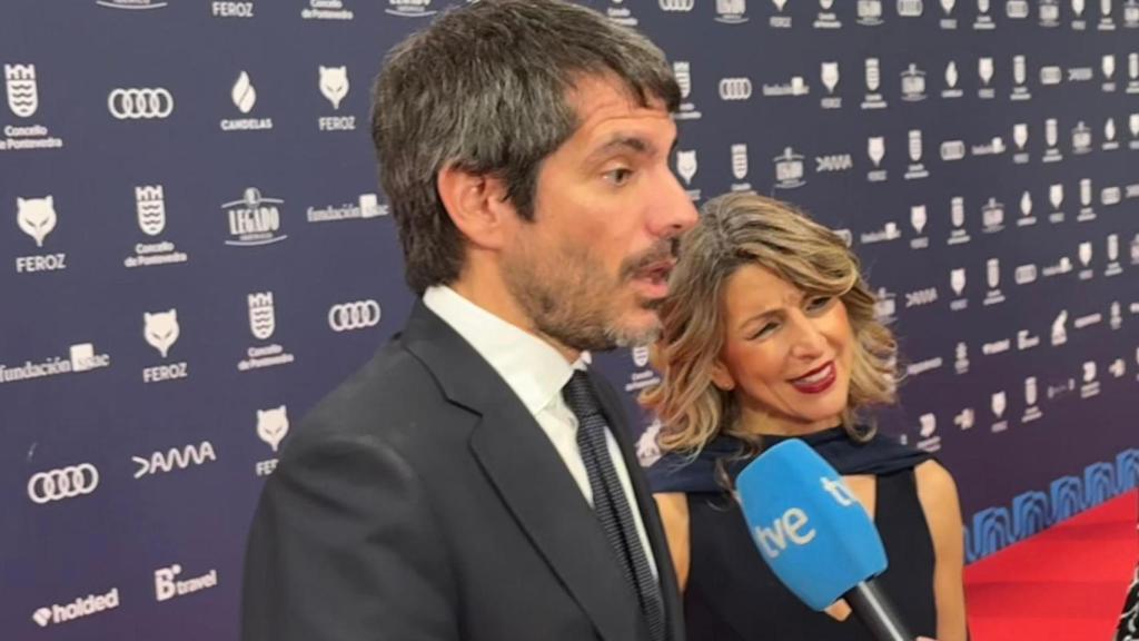 El ministro de Cultura Ernest Urtasun y Yolanda Díaz.