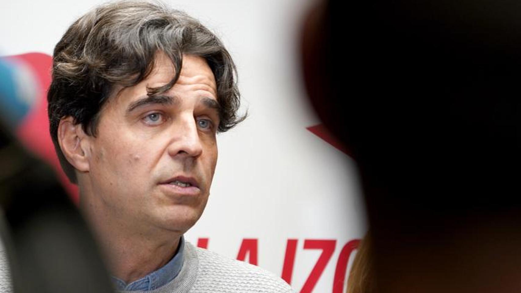 El coordinador de IU en Castilla y León y candidato a la Presidencia de la Junta, Juan Gascón.