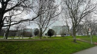 Imagen del parque de Vioño esta mañana.