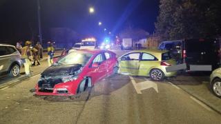 Imagen del suceso en la calle Valle de Arán de Valladolid.