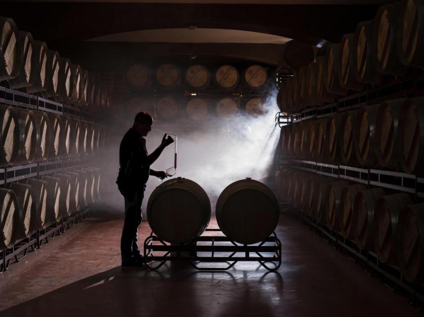 Faustino trabajo en bodega