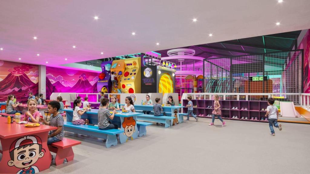 Recreación del interior del TAKA Fun Park de Alicante.