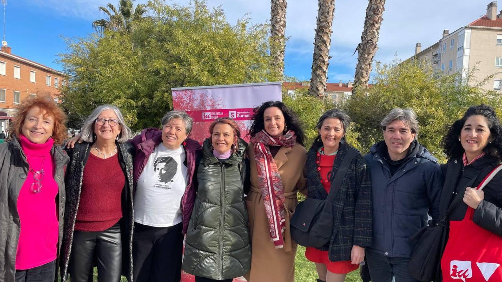 Marta Abengochea en un acto este domingo en Utebo