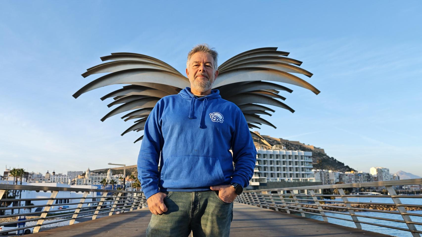 Jorge Crivillés, en el puerto de Alicante este enero.