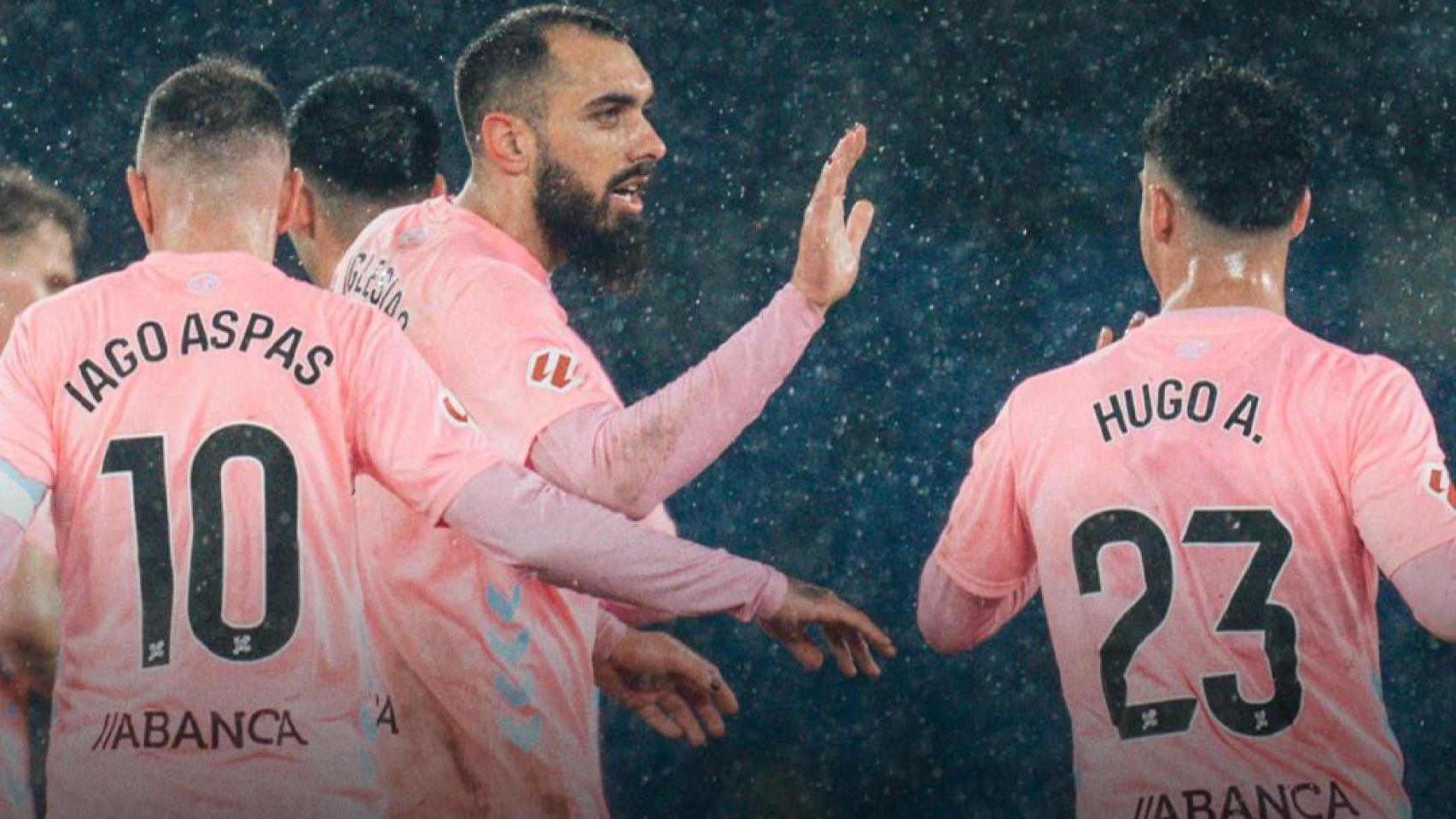 Borja Iglesias, autor del gol celeste.