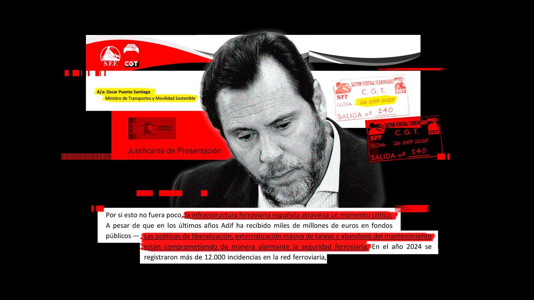 Óscar Puente, ministro de Transportes.