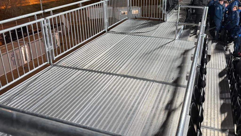 Zona en la que estaba colocada la mesa.