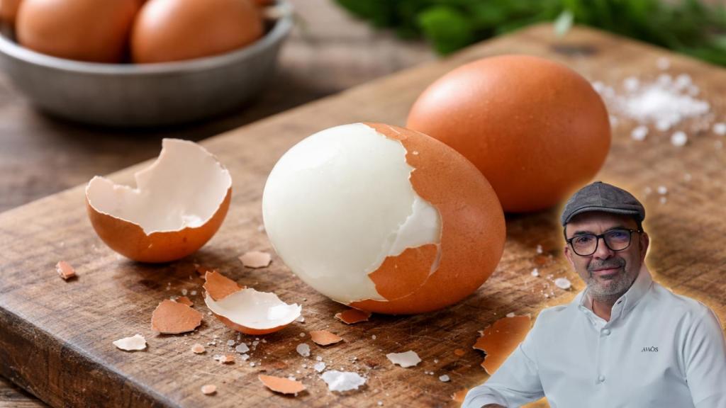 Jesús Sánchez, chef, en un montaje de El Español