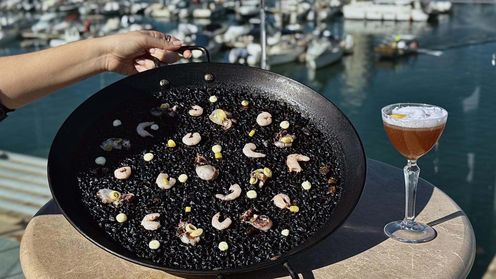 El arroz negro que protagoniza la presentación del día de la Comunitat Valenciana en Madrid Fusión.