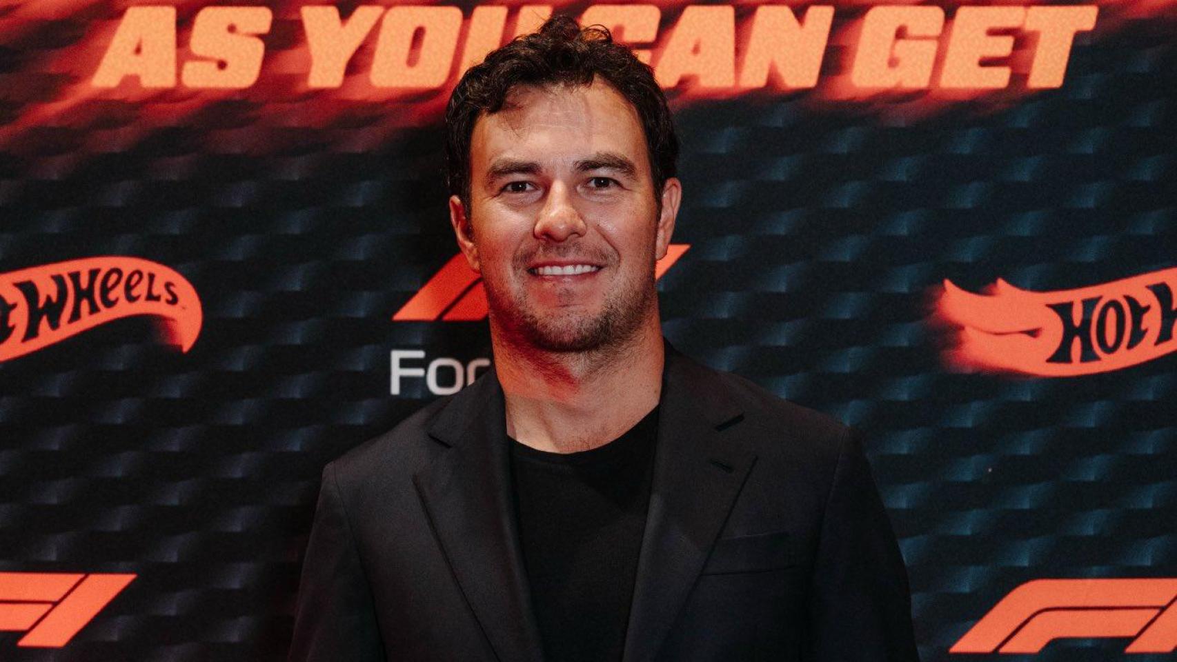 Checo Pérez, en un acto publicitario de la Fórmula 1