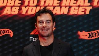 Checo Pérez, en un acto publicitario de la Fórmula 1