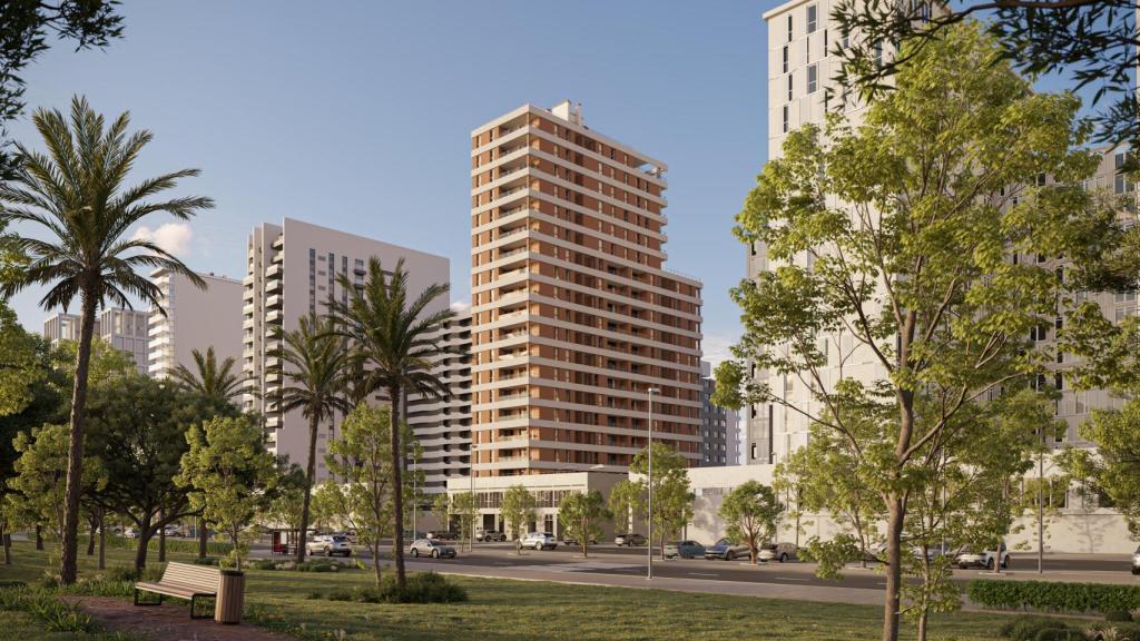 Edificio de la promoción Barocci de AEDAS Homes en Valencia. EE