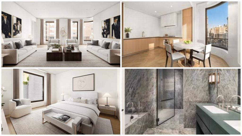 Diferentes espacios del piso de Nueva York de Giorgio Armani.