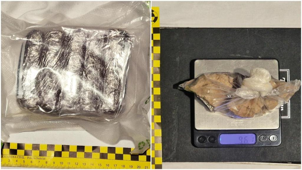 Droga incautada en Sada y Gandarío.