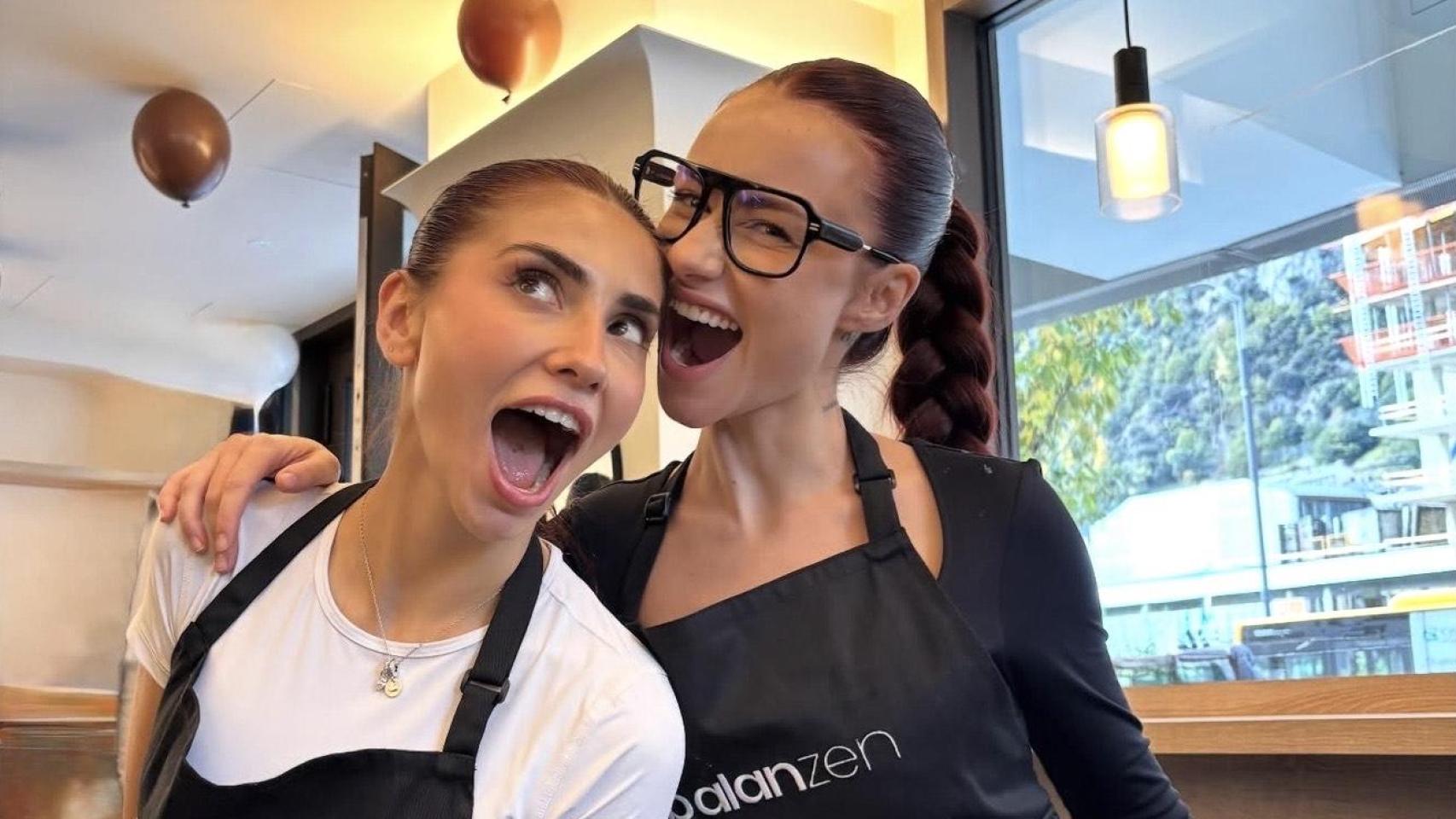 Andrea y Abril, dueñas de Balanzen, cafetería y centro de pilates en Andorra.