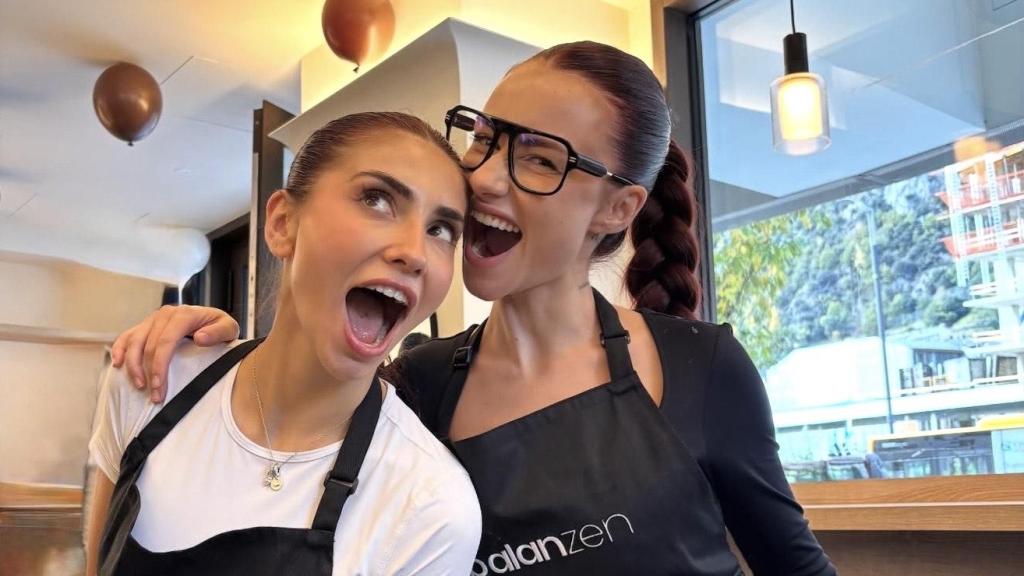 Andrea y Abril, dueñas de Balanzen, cafetería y centro de pilates en Andorra.