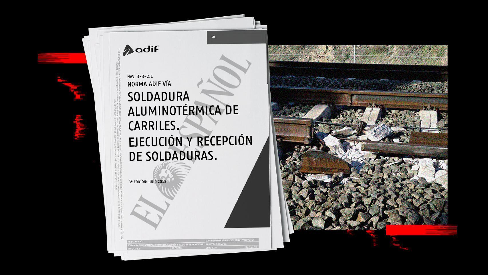 La soldadura de la vía que causó el accidente de Adamuz no tenía el rango de dureza que exige la normativa de Adif