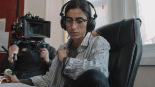 Carolina Yuste en el rodaje de 'Ardora'