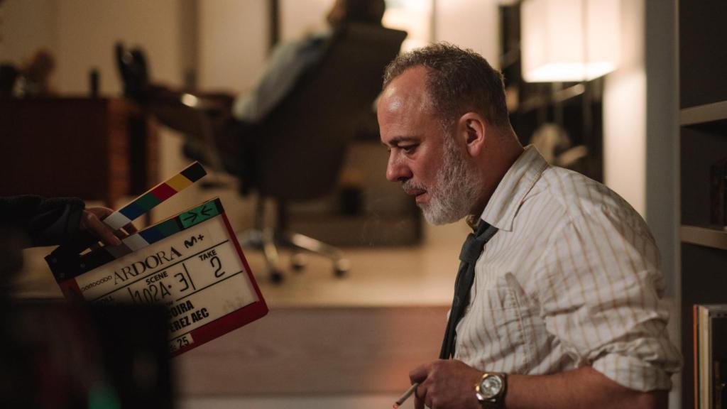 Javier Gutiérrez durante el rodaje de 'Ardora'