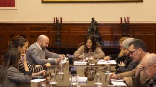 Instante de la reunión de la Xunta de Goberno.