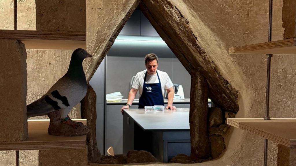 Miguel Caño en su restaurante Nublo.