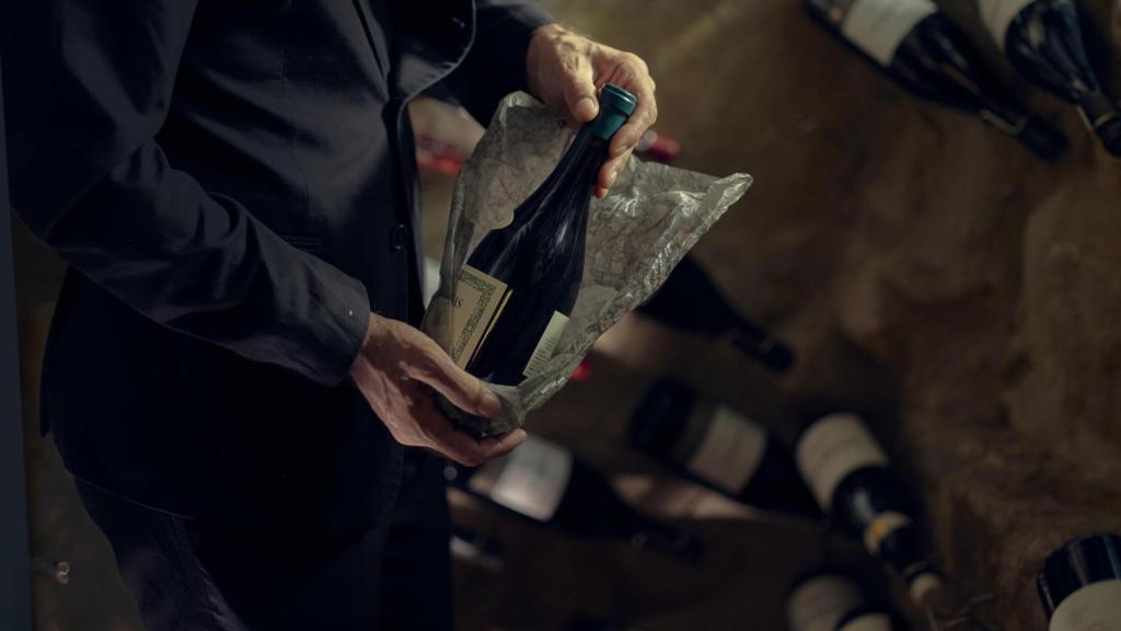 Una de las botellas que se sirven en Nublo.