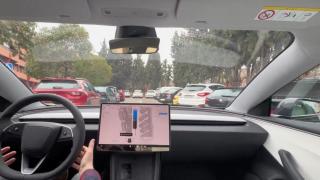 Prueba de conducción de Tesla.