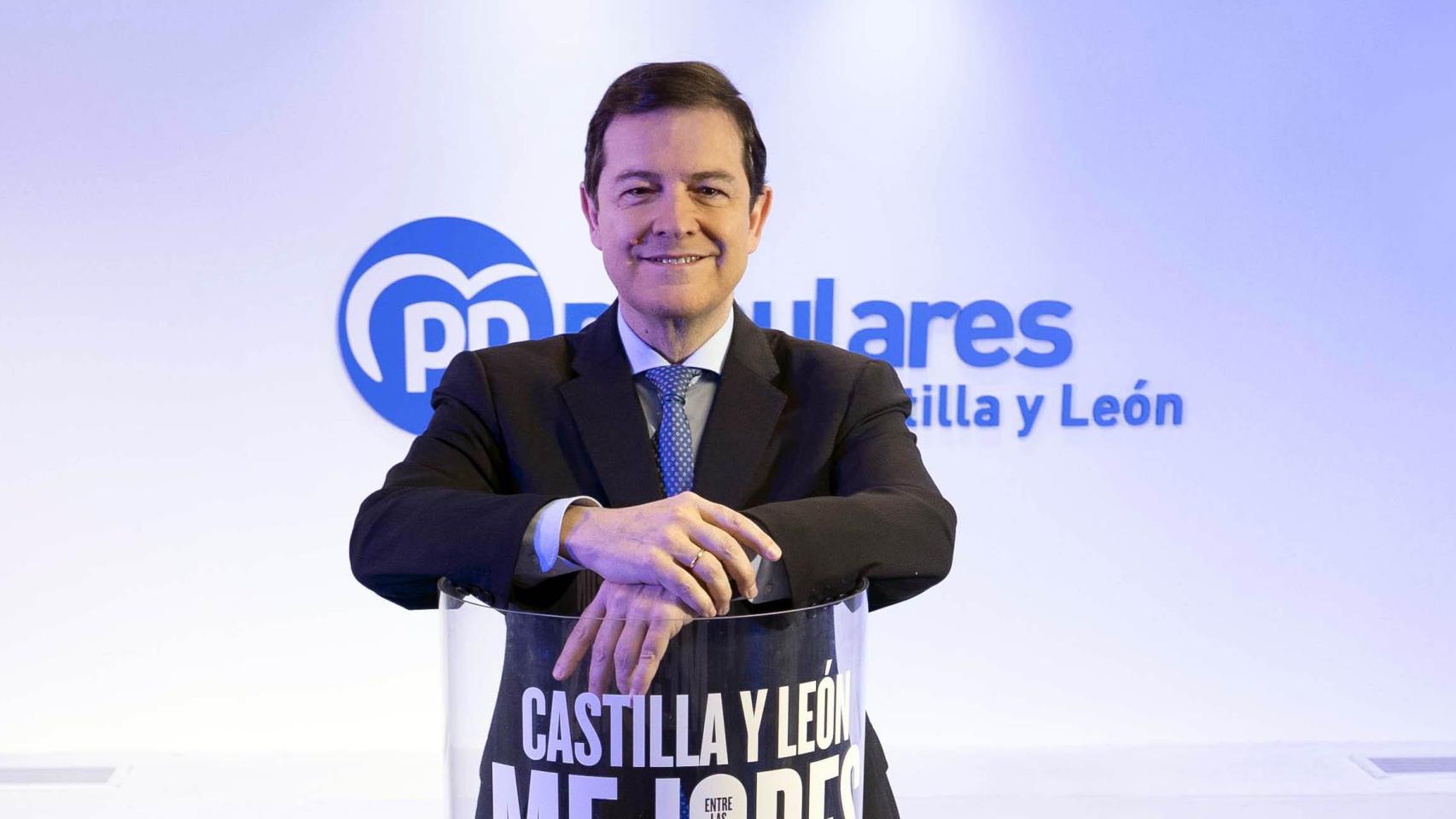 El candidato del Partido Popular a la presidencia de Castilla y León, Alfonso Fernández Mañueco