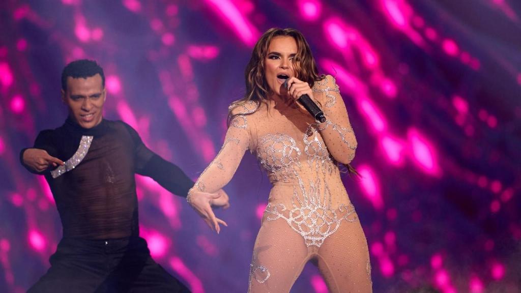 Melody, en su actuación en el Benidorm Fest 2025.
