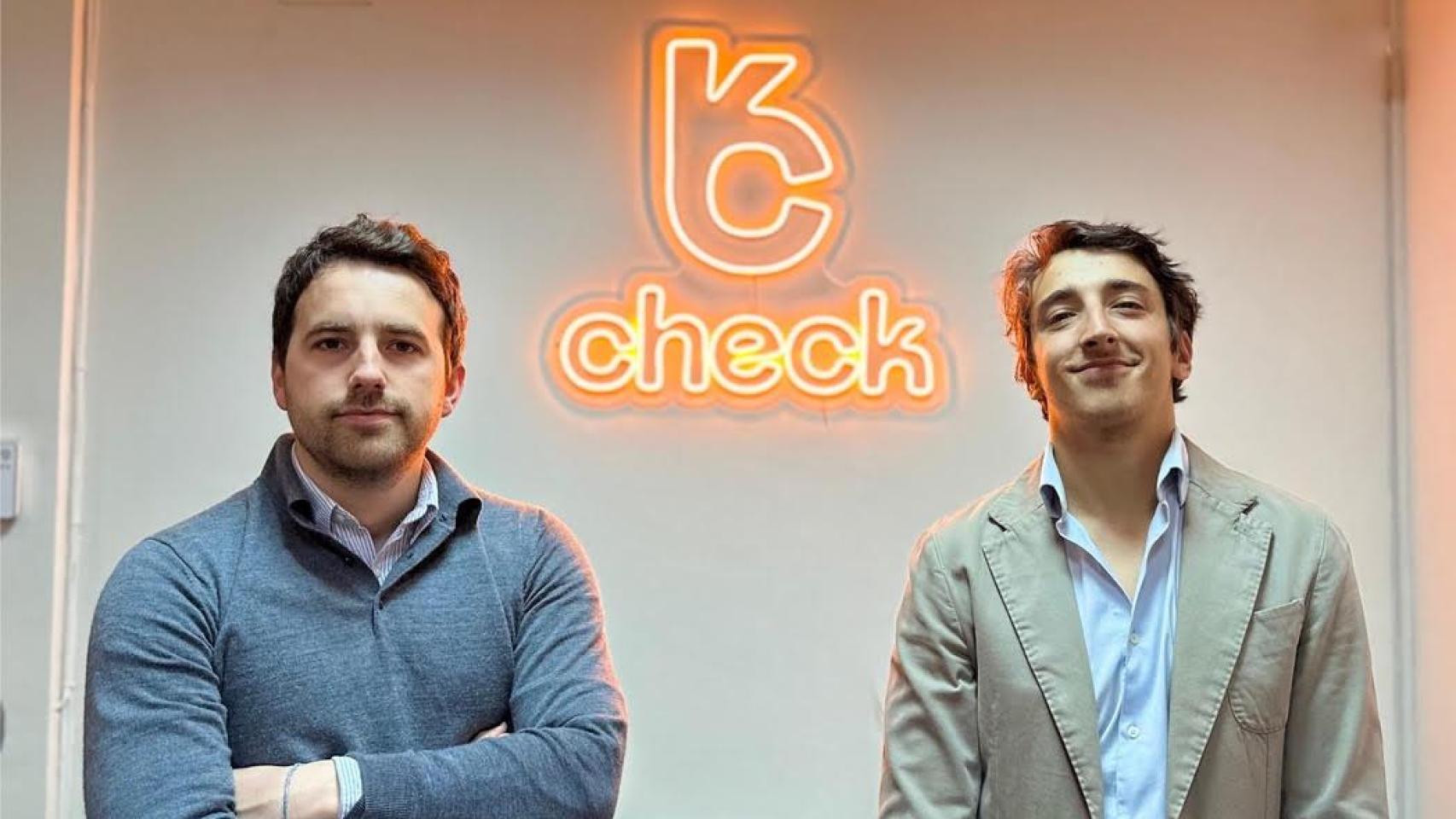 Pello Intxausti e Iñaki de la Fuente, cofundadores de Check.