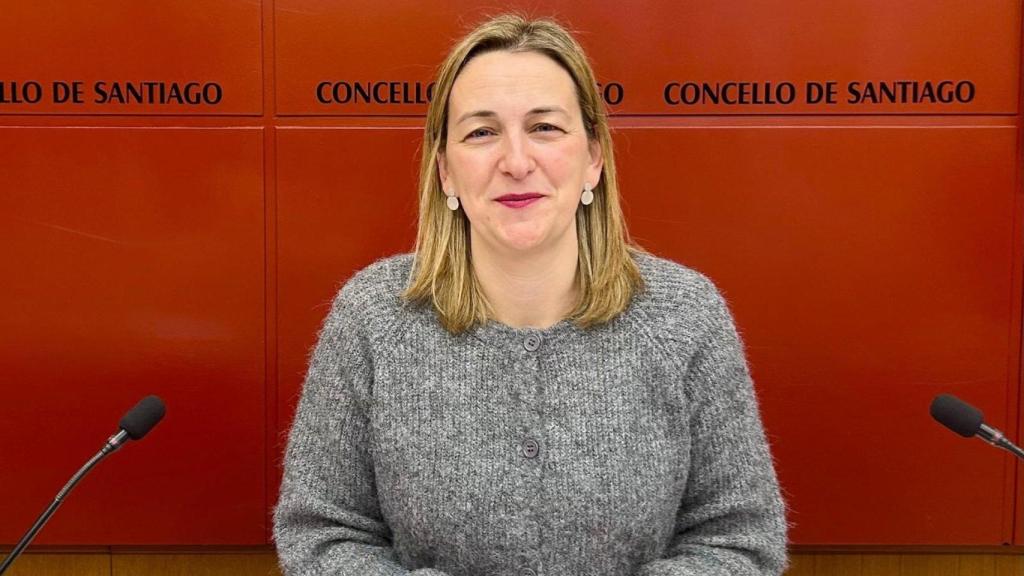 La portavoz del Gobierno municipal de Santiago de Compostela, Miriam Louzao.