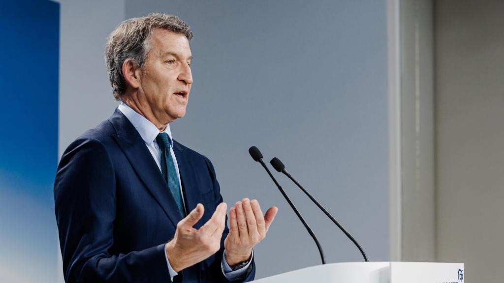 El presidente del Partido Popular, Alberto Núñez Feijóo.