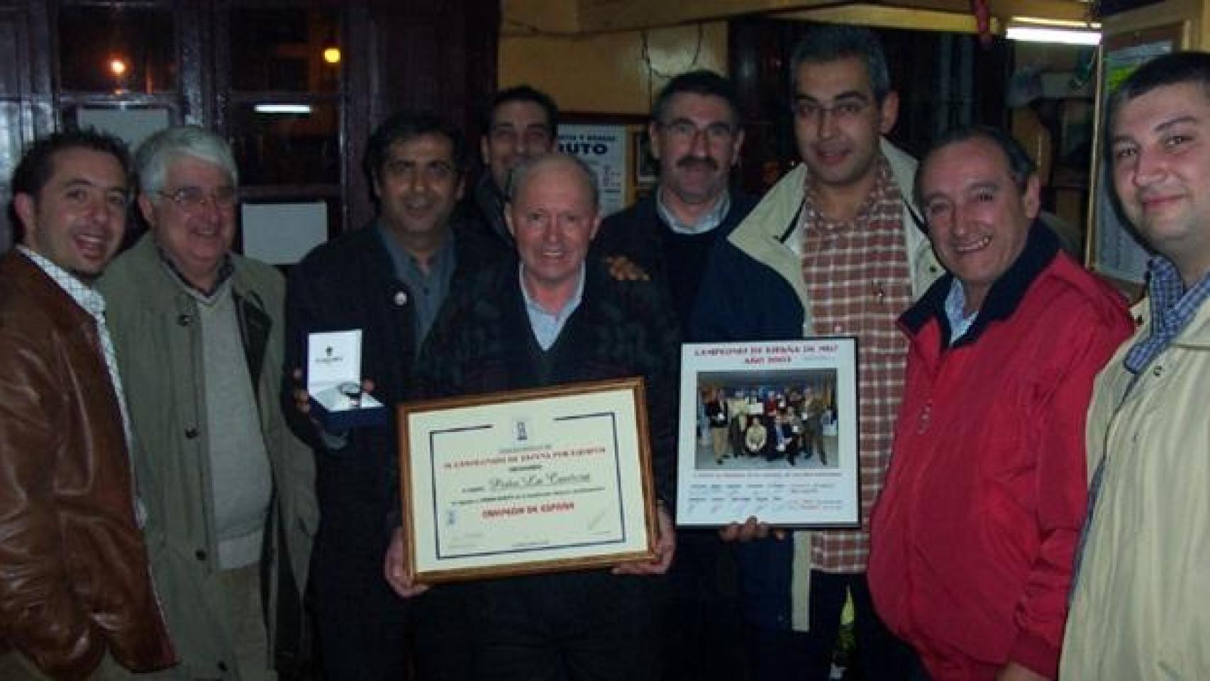 Equipo ganador del IV campeonato de España de Mus.