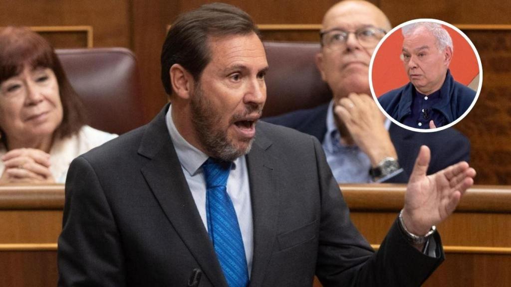 Montaje con Óscar Puente, ministro de Transportes (Eduardo Parra / Europa Press), y Juan Franco, ingeniero industrial y experto ferroviario (Antena 3).