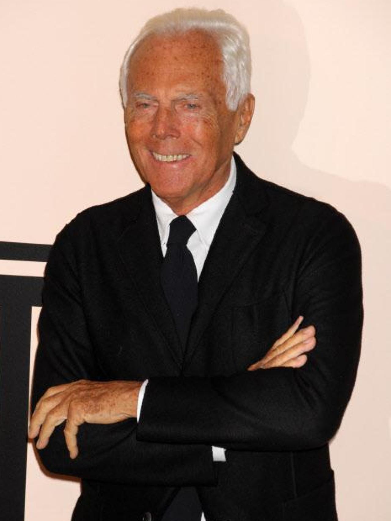 Giorgio Armani en un evento en Nueva York en 2013.