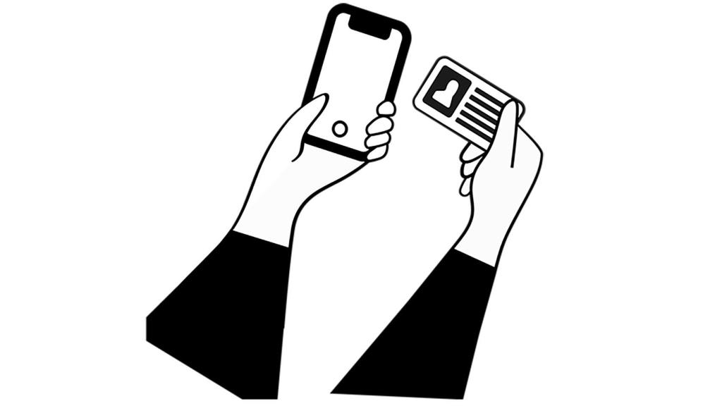 Imagen que muestra el proceso de mostrar el DNI a cámara