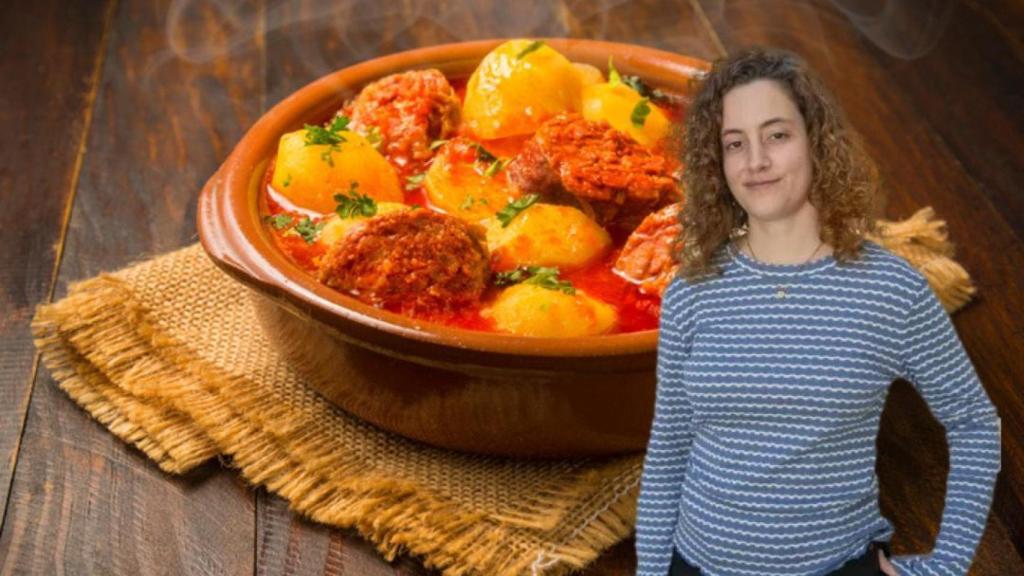 Carla Soldevilla, chef y su receta de patatas con chorizo a la riojana.