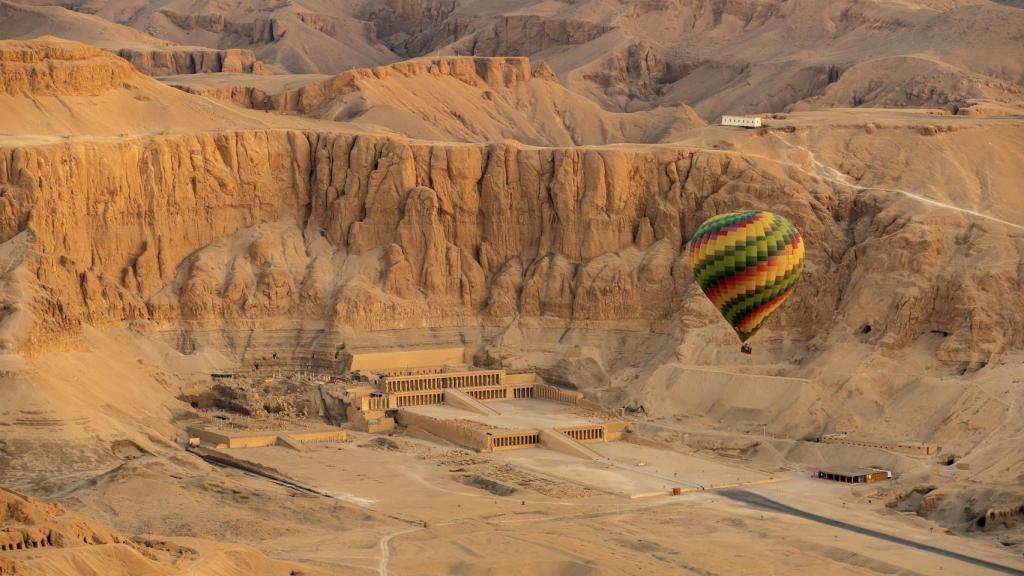 Vista aérea del Valle de los Reyes.