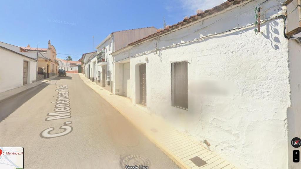 Calle de Puebla de la Reina (Badajoz) en la que han tenido lugar los hechos.