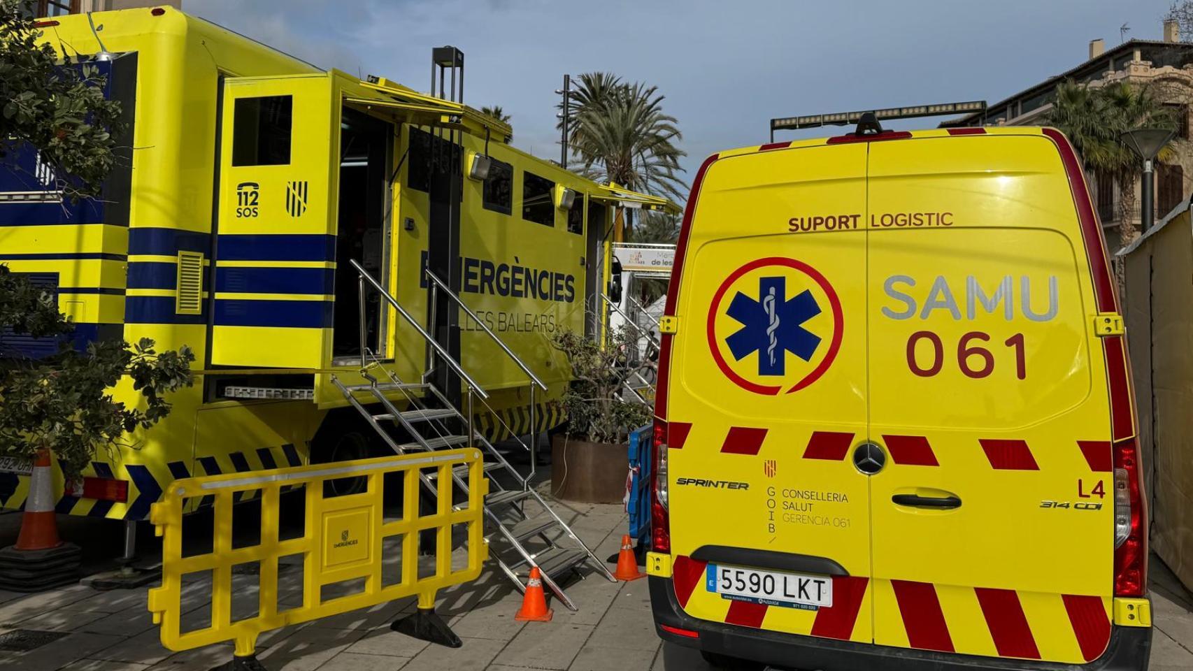 Imagen de archivo de una ambulancia del SAMU 061.