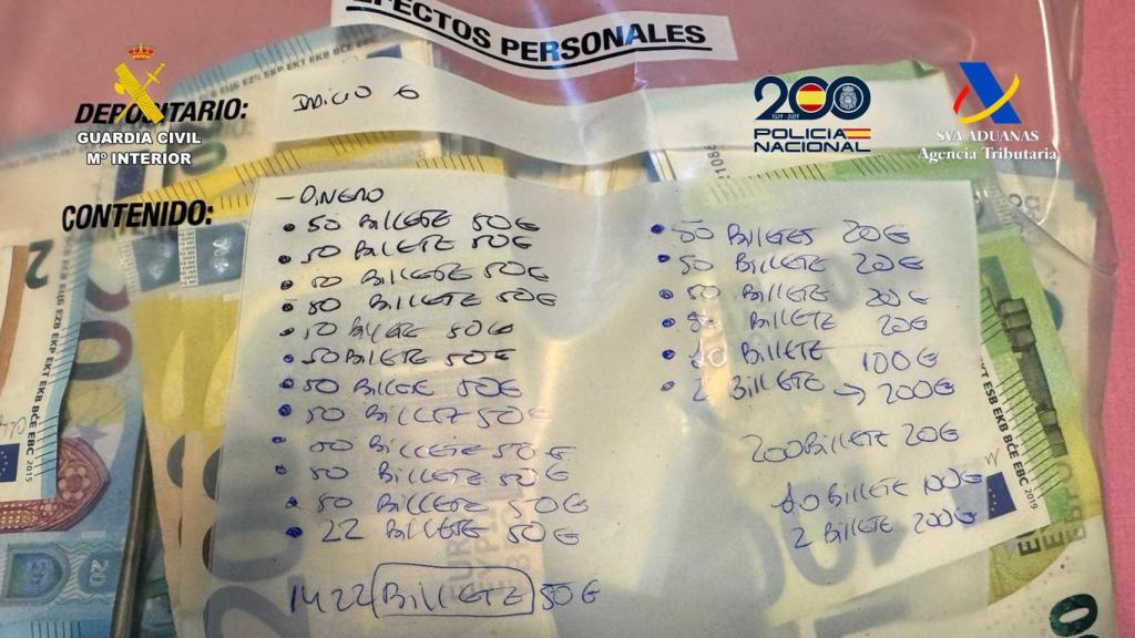 Material incautado en esta operación conjunta.