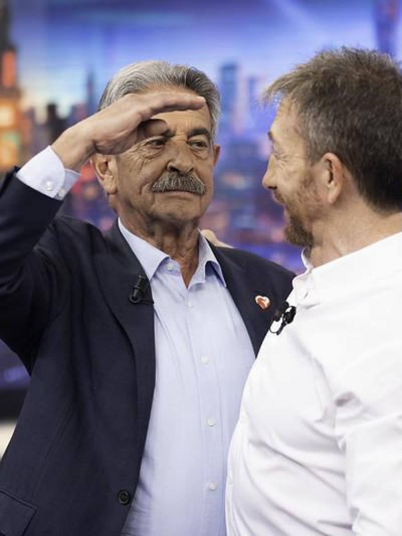 Miguel Ángel Revilla durante su última visita a 'El Hormiguero'.