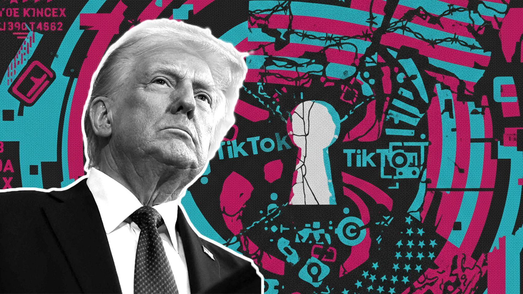 Fotomontaje con la cara de Donald Trump.