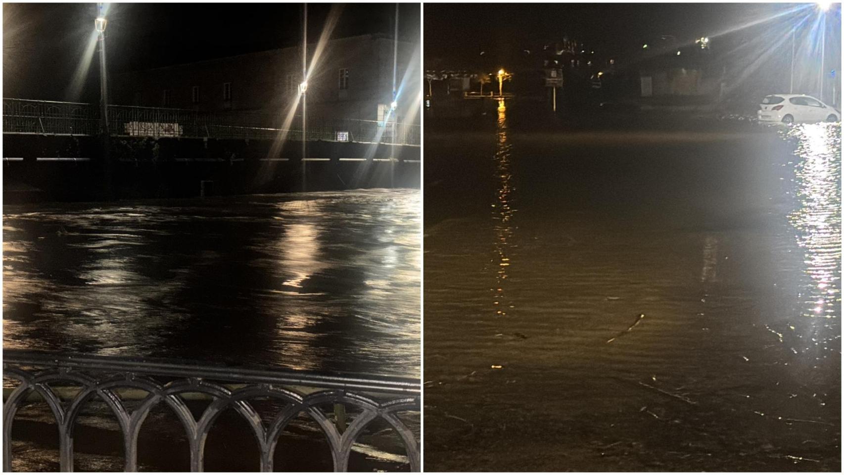 Inundaciones y desperfectos: así fue el paso del temporal Joseph por Caldas de Reis (Pontevedra)