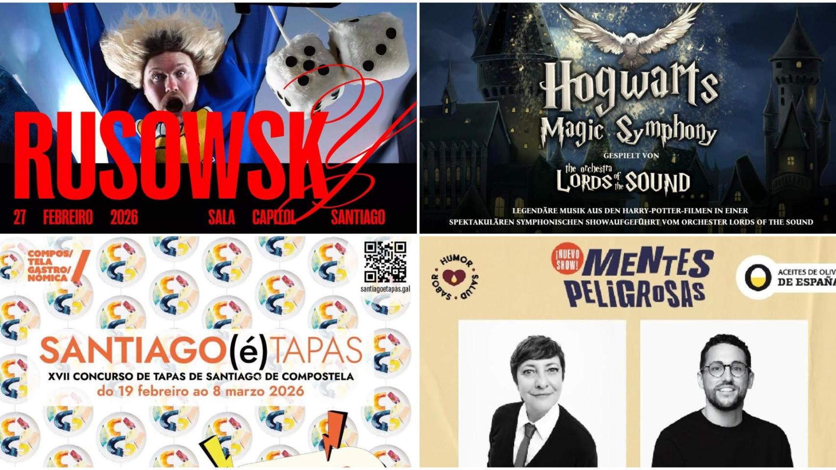 Los grandes eventos y conciertos de febrero 2026 que no te podrás perder en Santiago de Compostela