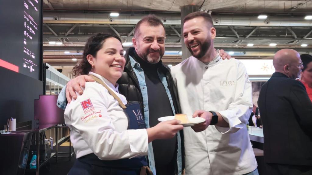 Los ganadores del título de 'Mejor flan del mundo 2026', este martes en Madrid Fusión.