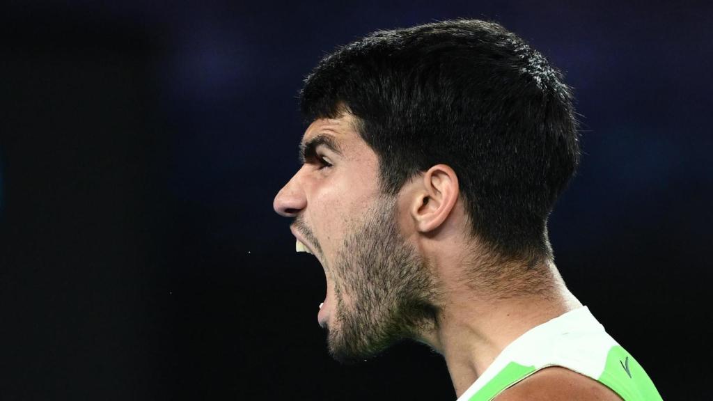Carlos Alcaraz, en el Open de Australia