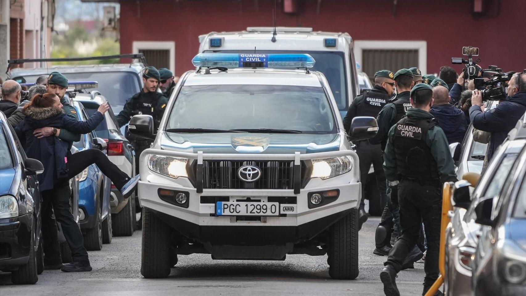Llegada a declarar al juzgado del hombre que confesó el crimen del menor de 13 años. Jorge Gil/EP