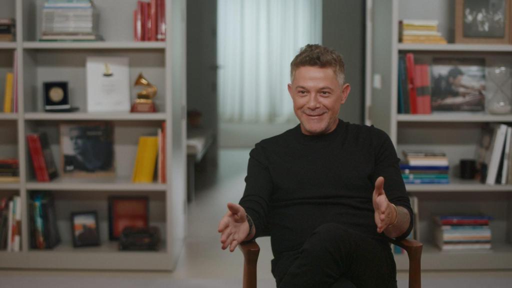 Alejandro Sanz en un clip de su documental.